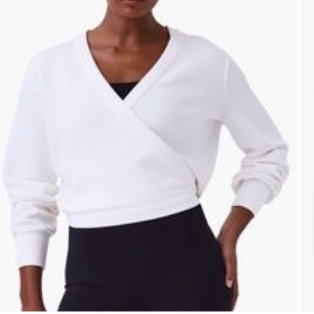 EUC SPANX AirEssentials Ballet Wrap Top